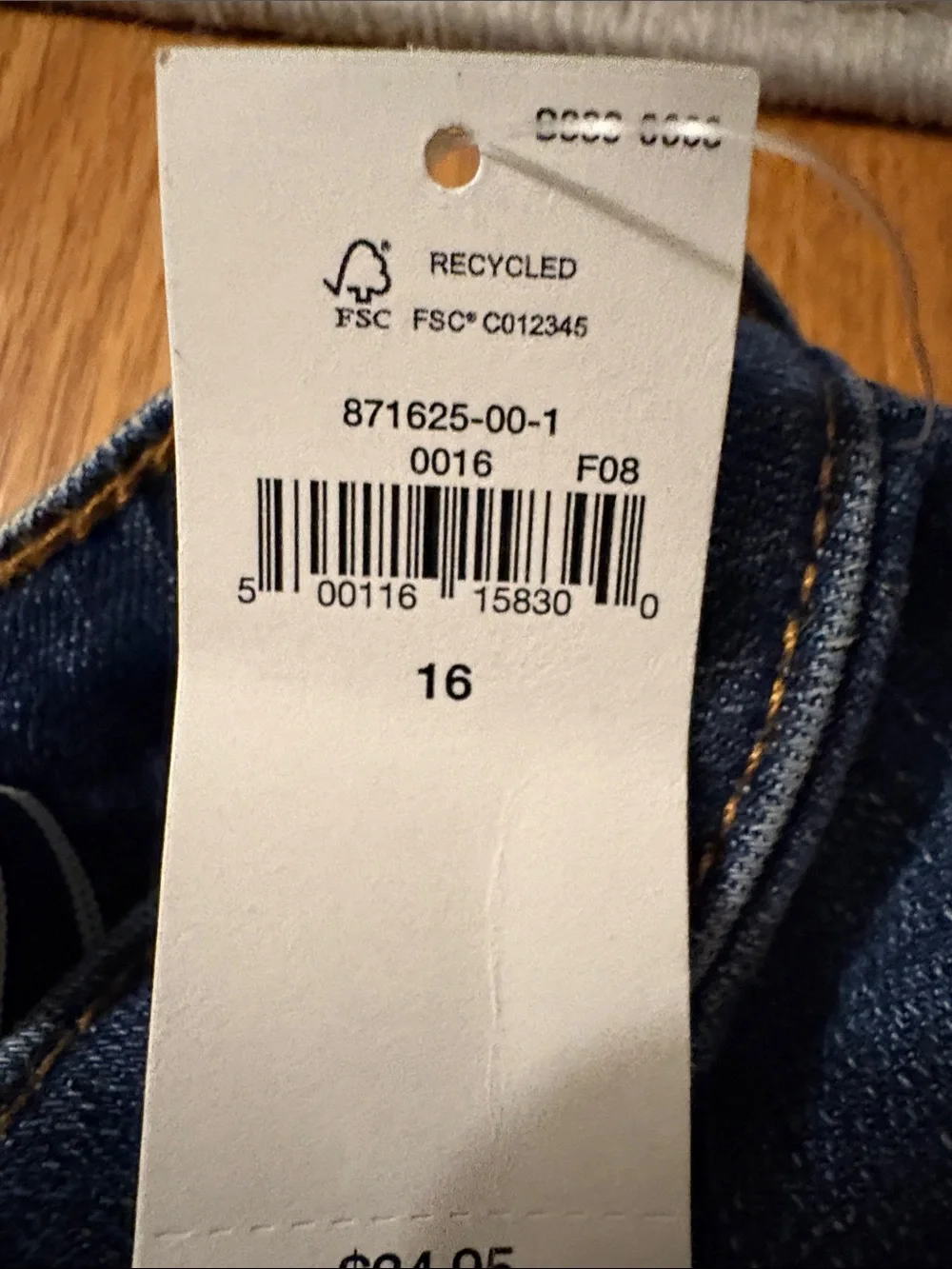 GAP Dark Indigo Rolled Hem Denim Shorts
